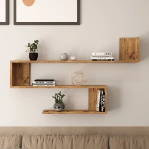 Ράφι Τοίχου EALING Πεύκο Μοριοσανίδα 120x145x71.4cm
