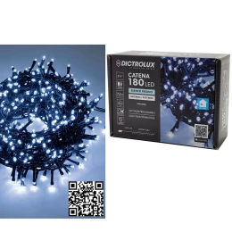 180 LED Εσωτ. &amp; Εξωτ. Χώρου Με 8 Προγράμματα Και Μετασχηματιστή Ψυχρό Λευκό Φως Πράσινο Καλώδιο Μη Επεκτεινόμενο IP44 31