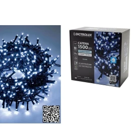 1500 LED Εσωτ. &amp; Εξωτ. Χώρου Με 8 Προγράμματα Και Μετασχηματιστή Ψυχρό Λευκό Φως Πράσινο Καλώδιο Μη Επεκτεινόμενο IP44 3