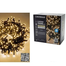 1500 LED Εσωτ. &amp; Εξωτ. Χώρου Με 8 Προγράμματα Και Μετασχηματιστή Θερμό Λευκό Φως Πράσινο Καλώδιο Μη Επεκτεινόμενο IP44 3