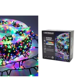 2000 LED Εσωτ. &amp; Εξωτ. Χώρου Με 8 Προγράμματα Και Μετασχηματιστή Ψυχρό Λευκό Φως Πράσινο Καλώδιο Μη Επεκτεινόμενο IP44 3