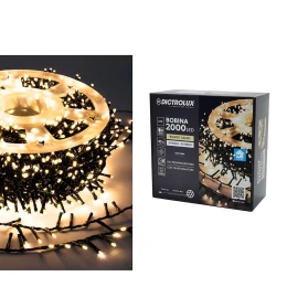 2000 LED Εσωτ. &amp; Εξωτ. Χώρου Με 8 Προγράμματα Και Μετασχηματιστή Θερμό Λευκό Φως Πράσινο Καλώδιο Μη Επεκτεινόμενο IP44 3