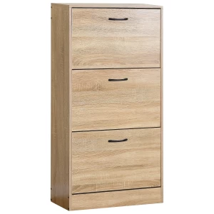 Παπουτσοθήκη BRANTLEY Δρυς Μοριοσανίδα 60x24x116cm