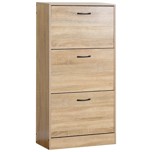 Παπουτσοθήκη BRANTLEY Δρυς Μοριοσανίδα 60x24x116cm