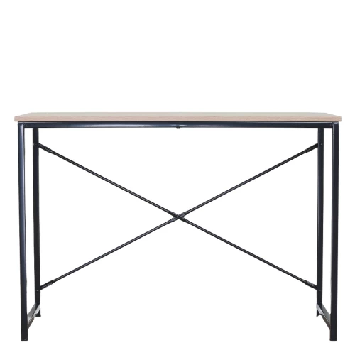 Γραφείο HALDEN Δρυς/Μαύρο Μοριοσανίδα/Μέταλλο 100x40x70cm