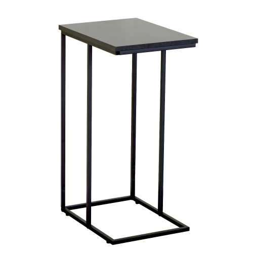 Βοηθητικό Τραπεζάκι TRENTON Μαύρο Μάρμαρο Μοριοσανίδα/Μέταλλο 40x30x66cm