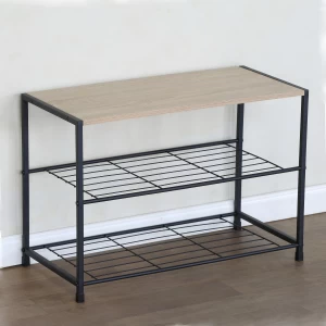 Παπουτσοθήκη JESMOND Δρυς/Μαύρο Μοριοσανίδα/Μέταλλο 63x30x43cm Παπουτσοθήκη JESMOND Δρυς/Μαύρο Μοριοσανίδα/Μέταλλο 63x30x43cm