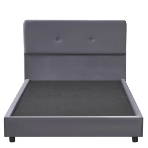 Κρεβάτι Ημίδιπλο TAMAHAWK Γκρι Ύφασμα 212x136x106cm (Στρώμα 120x200cm)