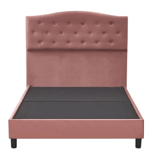 Κρεβάτι Ημίδιπλο JUNIPER Σάπιο Μήλο Ύφασμα 209x132x125cm (Στρώμα 120x200cm)