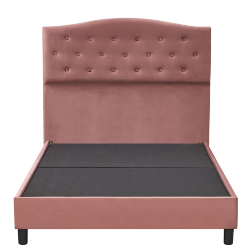Κρεβάτι Ημίδιπλο JUNIPER Σάπιο Μήλο Ύφασμα 209x132x125cm (Στρώμα 120x200cm)