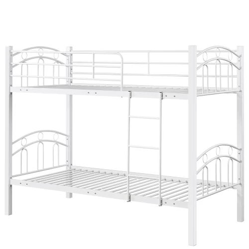 Κουκέτα KETCHUM Λευκό Μέταλλο 201x98x159cm (Στρώματα 90x190cm)