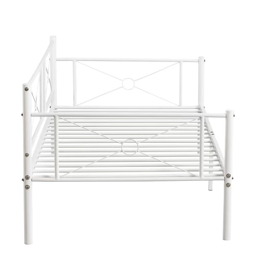 Καναπές Κρεβάτι CIMARRON Λευκό Μέταλλο Για Στρώμα 90x190cm