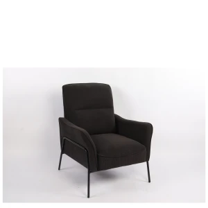 Πολυθρόνα ELAN Μαύρο Ύφασμα Κοτλέ/Μέταλλο 94x77x82cm