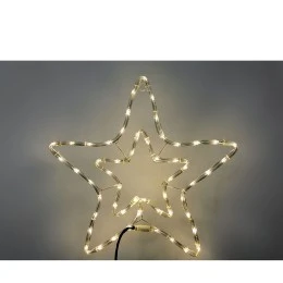 Αστέρι Διπλό 54 LED Θερμό Λευκό Φως 58x58cm