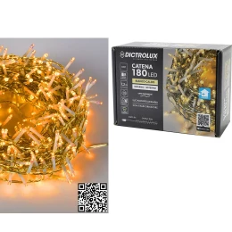 180 LED Εσωτ. &amp; Εξωτ. Χώρου Με 8 Προγράμματα Και Μετασχηματιστή Θερμό Λευκό Φως Πράσινο Καλώδιο Μη Επεκτεινόμενο IP44 31