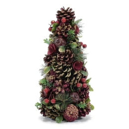 Χριστουγεννιάτικο Δεντράκι Με Κόκκινα Berries 35cm