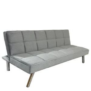 Καναπές Κρεβάτι ELVORE Γκρι Ύφασμα/Ξύλο 190x83x74cm