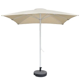 Ομπρέλα Κήπου MELIOR Μπεζ/Λευκό Αλουμίνιο/Polyester Φ2.2x2.2m
