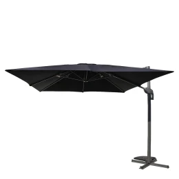 Ομπρέλα Κήπου VALENA Μαύρο/Γκρι Αλουμίνιο/Polyester Φ3x3m