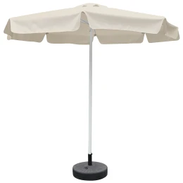 Ομπρέλα Κήπου VALENARE Εκρού/Λευκό Μέταλλο/Polyester Φ2.35m