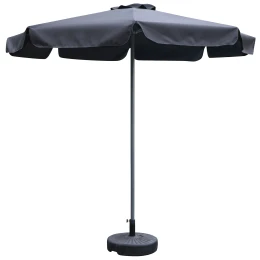 Ομπρέλα Κήπου VALENARE Μαύρο/Ανθρακί Μέταλλο/Polyester Φ2.35m