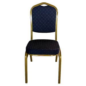 Καρέκλα Catering AUREVIA Μπλε/Χρυσό Ύφασμα/Μέταλλο 57x40x93cm