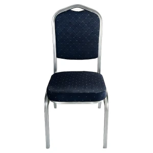 Καρέκλα Catering AUREVIA Μπλε/Ασημί Ύφασμα/Μέταλλο 57x40x93cm