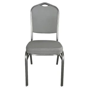 Καρέκλα Catering AUREVIA Γκρι/Ασημί Ύφασμα/Μέταλλο 57x40x93cm