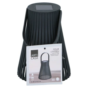 Ηλιακό Φανάρι Ηλιακό Μαύρο Φ11x14-21cm ARTI CASA