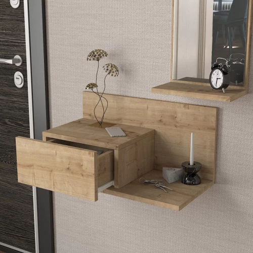 Έπιπλο Εισόδου RODOS Φυσικό 60x30x100cm