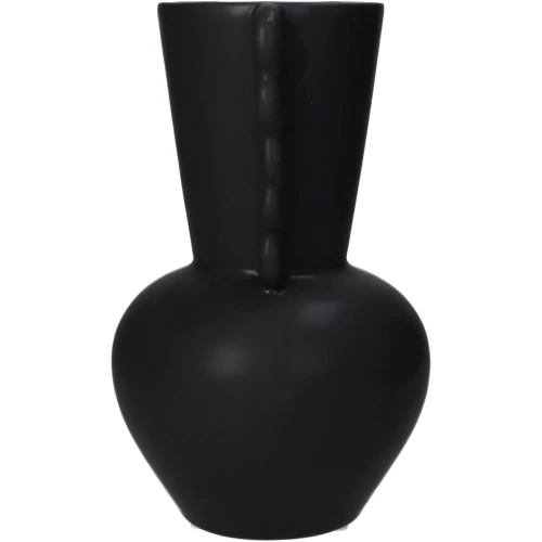Βάζο Μαύρο Κεραμικό 13.7x13.7x22cm