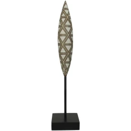 Διακοσμητικό Tribal Καφέ Polyresin 10X10X45cm