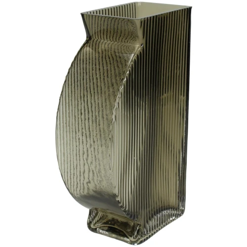 Βάζο Καφέ Γυαλί 12x6x20cm