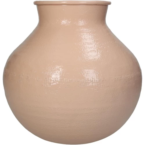 Βάζο Ροδακινί Αλουμίνιο 23x23x23cm