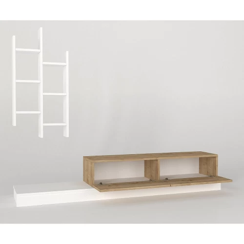 Σύνθετο ILLINOIS Λευκό/Sapphire Μοριοσανίδα 180x29.5x30.8cm