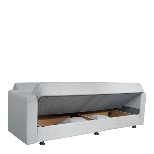 Καναπές Κρεβάτι AMETHYST Τριθέσιος Ανοιχτό Γκρι 214x78x78cm