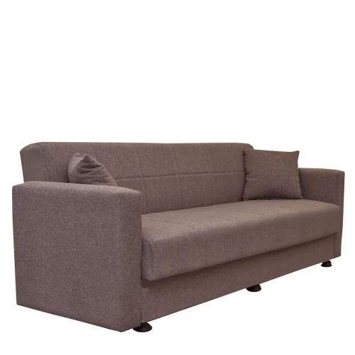 Καναπές Κρεβάτι AMETHYST Τριθέσιος Cappuccino 214x78x78cm