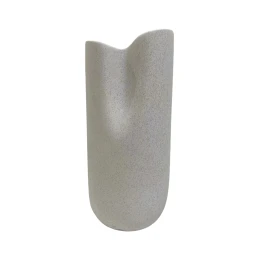 ΕΠΙΤΡΑΠΕΖΙΟ ΚΕΡΑΜΙΚΟ ΔΙΑΚΟΣΜΗΤΙΚΟ GLAZE HM4606.01 ΚΡΥΣΤΑΛΛΙΚΟ ΥΠΟΛΕΥΚΟ 17x16,5x37Υεκ
