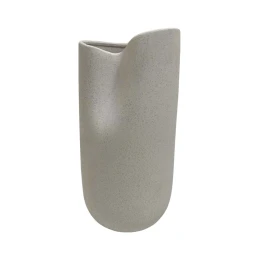 ΕΠΙΤΡΑΠΕΖΙΟ ΚΕΡΑΜΙΚΟ ΔΙΑΚΟΣΜΗΤΙΚΟ GLAZE HM4607.01 ΥΠΟΛΕΥΚΟ ΚΡΥΣΤΑΛΛΙΚΟ 15x15x30Υεκ