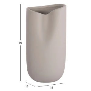 ΕΠΙΤΡΑΠΕΖΙΟ ΚΕΡΑΜΙΚΟ ΔΙΑΚΟΣΜΗΤΙΚΟ GLAΖΕ HM4607.03 ΓΚΡΙ ΜΑΤ 15x15x30Υεκ