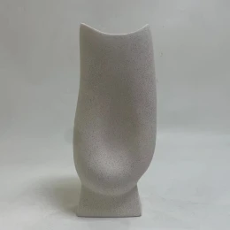 ΕΠΙΤΡΑΠΕΖΙΟ ΚΕΡΑΜΙΚΟ ΔΙΑΚΟΣΜΗΤΙΚΟ ΣΕΙΡΑ GLAZE HM4609.01 ΚΡΥΣΤΑΛΛ.ΥΠΟΛΕΥΚΟ 16.5x11x38Υεκ