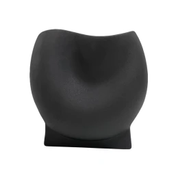 ΕΠΙΤΡΑΠΕΖΙΟ ΚΕΡΑΜΙΚΟ ΔΙΑΚΟΣΜΗΤΙΚΟ GLAZE HM4610.02 ΜΑΥΡΟ ΜΑΤ 26x14x25Υεκ