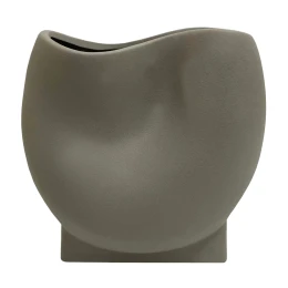 ΕΠΙΤΡΑΠΕΖΙΟ ΚΕΡΑΜΙΚΟ ΔΙΑΚΟΣΜΗΤΙΚΟ GLAZE HM4610.03 ΓΚΡΙ ΜΑΤ 26x14x25Υεκ