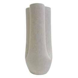 ΕΠΙΤΡΑΠΕΖΙΟ ΚΕΡΑΜΙΚΟ ΔΙΑΚΟΣΜΗΤΙΚΟ GLAZE HM4611.01 ΚΡΥΣΤΑΛΛΙΚΟ ΥΠΟΛΕΥΚΟ Φ14x34Υεκ