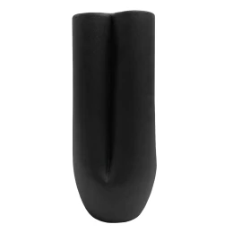 ΕΠΙΤΡΑΠΕΖΙΟ ΚΕΡΑΜΙΚΟ ΔΙΑΚΟΣΜΗΤΙΚΟ GLAZE HM4611.02 ΜΑΥΡΟ ΜΑΤ Φ14x34Υ εκ.
