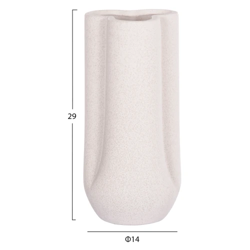 ΕΠΙΤΡΑΠΕΖΙΟ ΚΕΡΑΜΙΚΟ ΔΙΑΚΟΣΜΗΤΙΚΟ GLAΖΕ HM4612.01 ΚΡΥΣΤΑΛΛΙΚΟ ΥΠΟΛΕΥΚΟ Φ14x29Υεκ