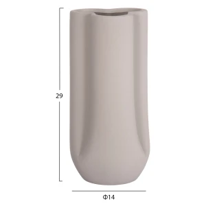 ΕΠΙΤΡΑΠΕΖΙΟ ΚΕΡΑΜΙΚΟ ΔΙΑΚΟΣΜΗΤΙΚΟ GLAZE HM4612.03 ΓΚΡΙ ΜΑΤ Φ14x29Υεκ