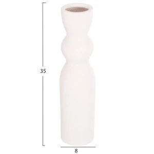 ΕΠΙΤΡΑΠΕΖΙΟ ΚΕΡΑΜΙΚΟ ΔΙΑΚΟΣΜΗΤΙΚΟ SCEPTER HM4614.01 ΚΡΥΣΤΑΛΛΙΚΟ ΥΠΟΛΕΥΚΟ Φ8x35Υεκ