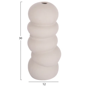 ΕΠΙΤΡΑΠΕΖΙΟ ΚΕΡΑΜΙΚΟ ΔΙΑΚΟΣΜΗΤΙΚΟ ROOK HM4630.03 ΓΚΡΙ ΜΑΤ Φ12x30Υ εκ.