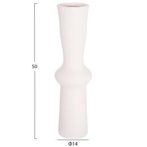 ΕΠΙΤΡΑΠΕΖΙΟ ΚΕΡΑΜΙΚΟ ΔΙΑΚΟΣΜΗΤΙΚΟ SCEPTER HM4637.01 ΚΡΥΣΤΑΛΛΙΚΟ ΥΠΟΛΕΥΚΟ Φ14x50Υεκ